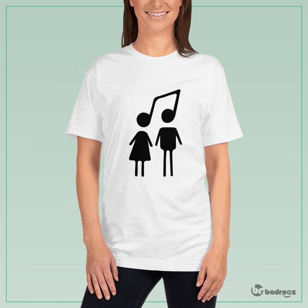 تی شرت زنانه عشق موسیقی