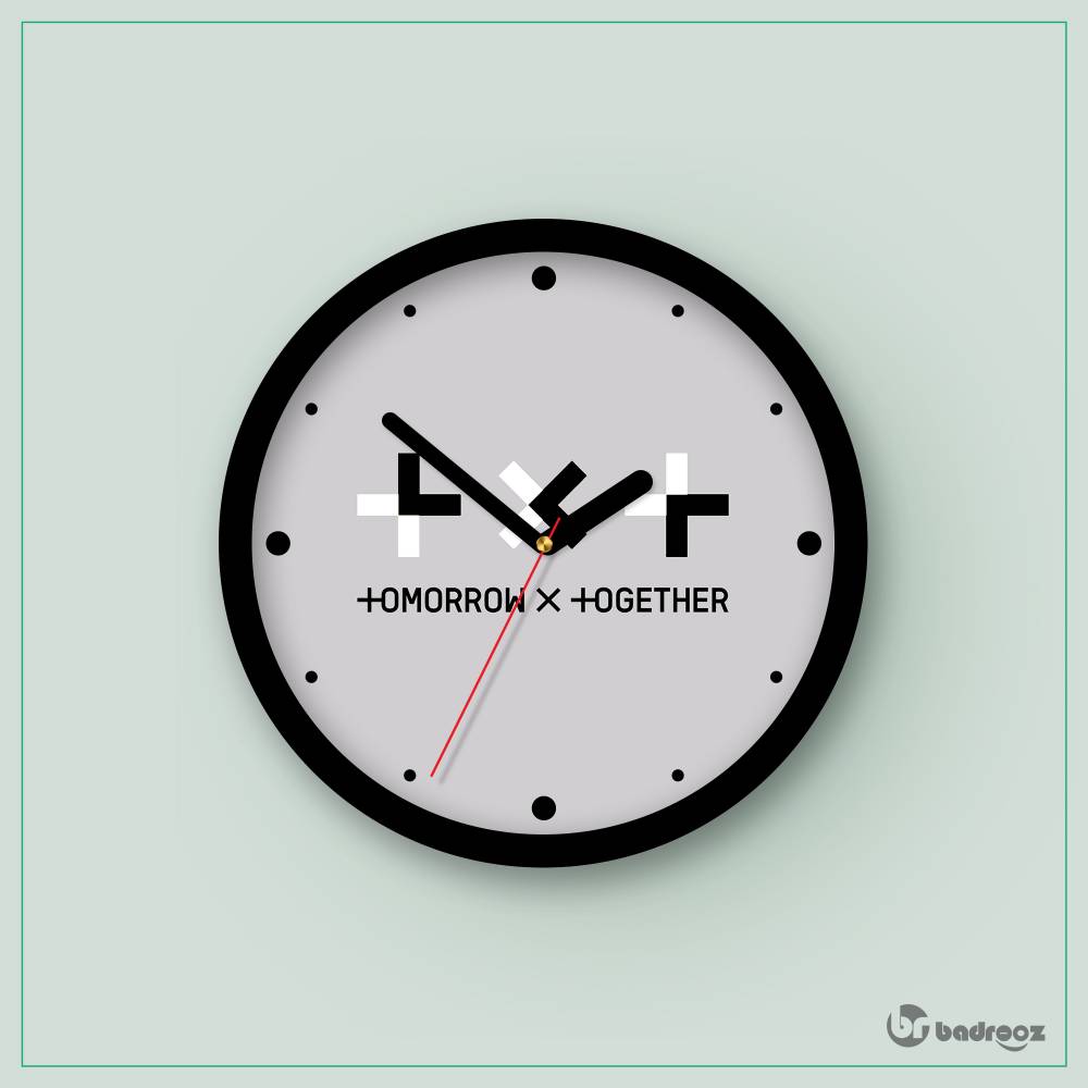 ساعت دیواری  txt logo