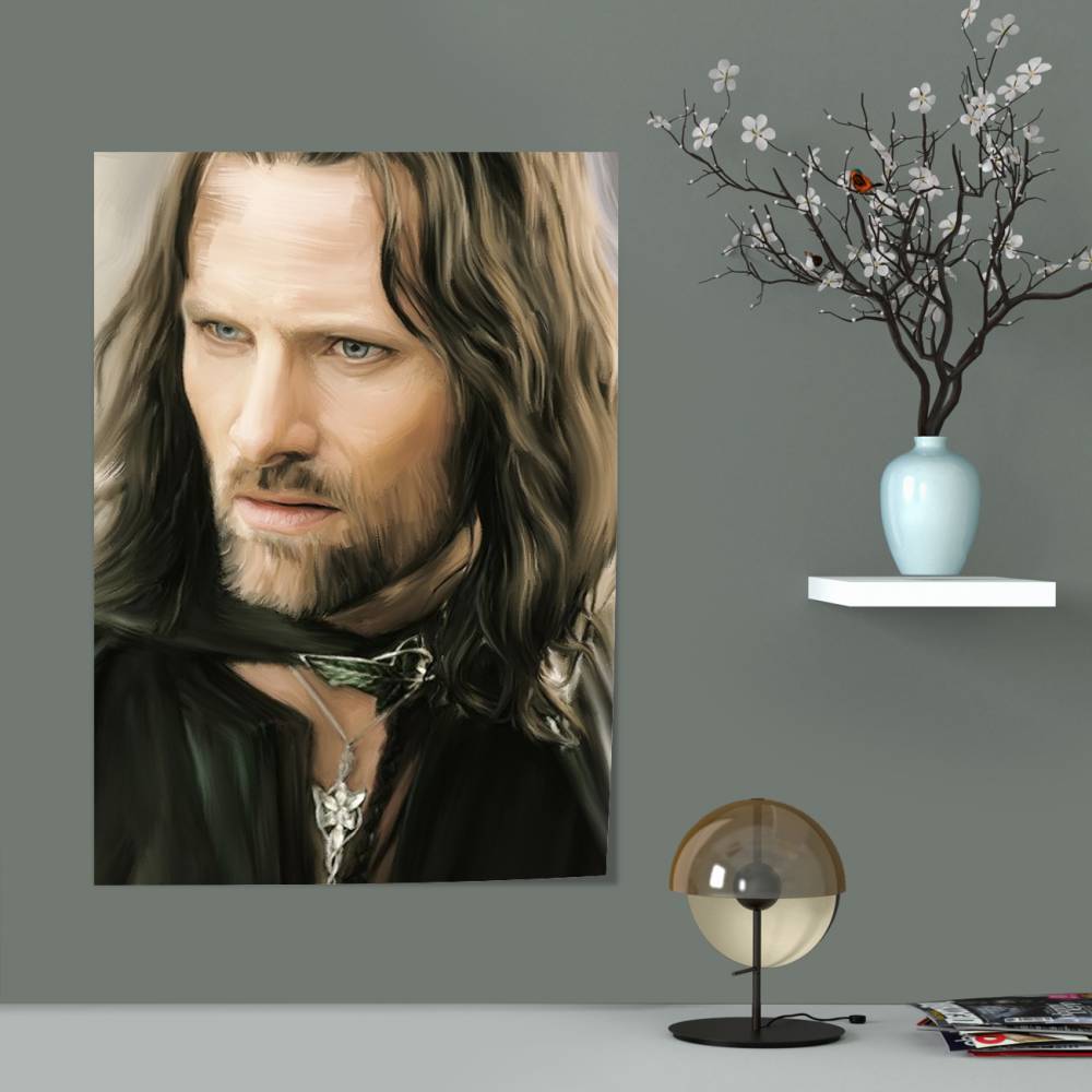 پوستر سیلک آراگورن ( ارباب حلقه ها ) - Aragorn ( The Lord of the Rings )