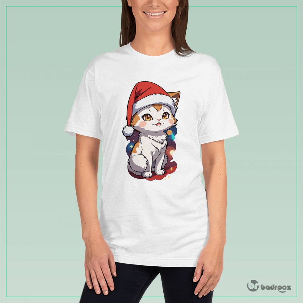 تی شرت زنانه طرح گربه - کد 001