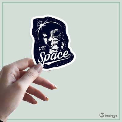 استیکر spaceman-need more space