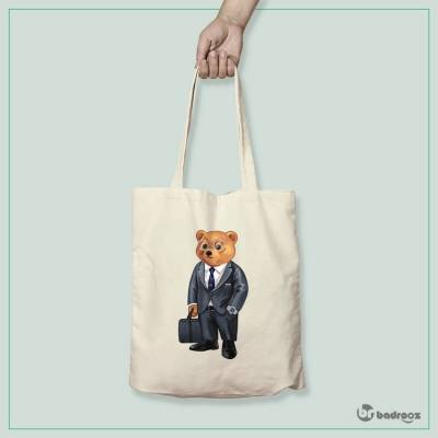 کیف خرید کتان تدی با کت و شلوار