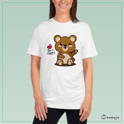 تی شرت زنانه BEAR-BE HAPPY
