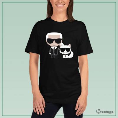 تی شرت زنانه karl lagerfeld & cat 2