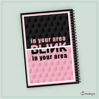دفتر یادداشت  Blink (Black Pink) in your area