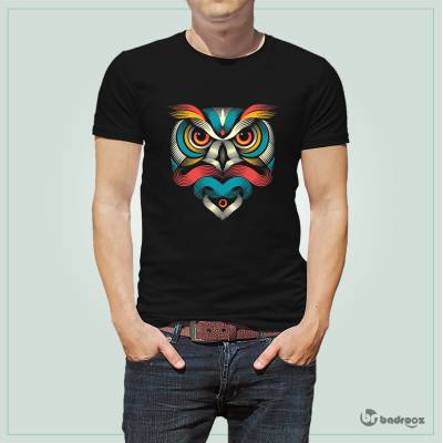 تی شرت اسپرت face of owl