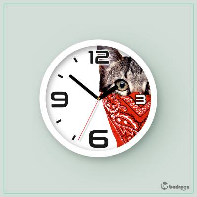 ساعت دیواری  گربه