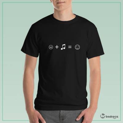 تی شرت مردانه i love music