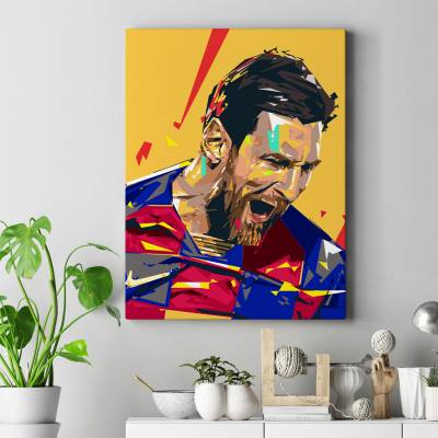 تابلو کنواس (بوم) لیونل مسی - - Lionel Messi