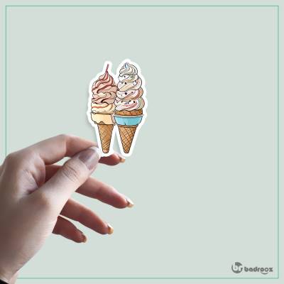 استیکر طرح بستنی - کد : 001