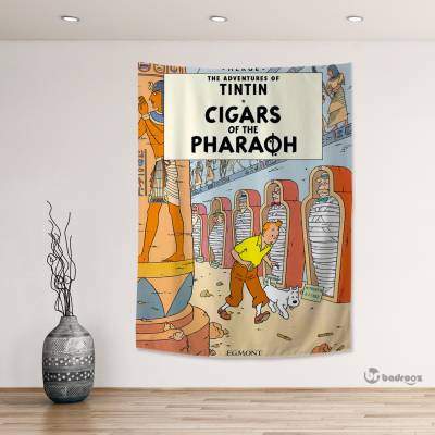 بک دراپ تن تن سیگار های فرعون ( Cigars Of The Pharaoh )