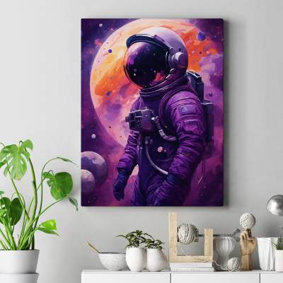 تابلو کنواس (بوم) فضانورد - 20